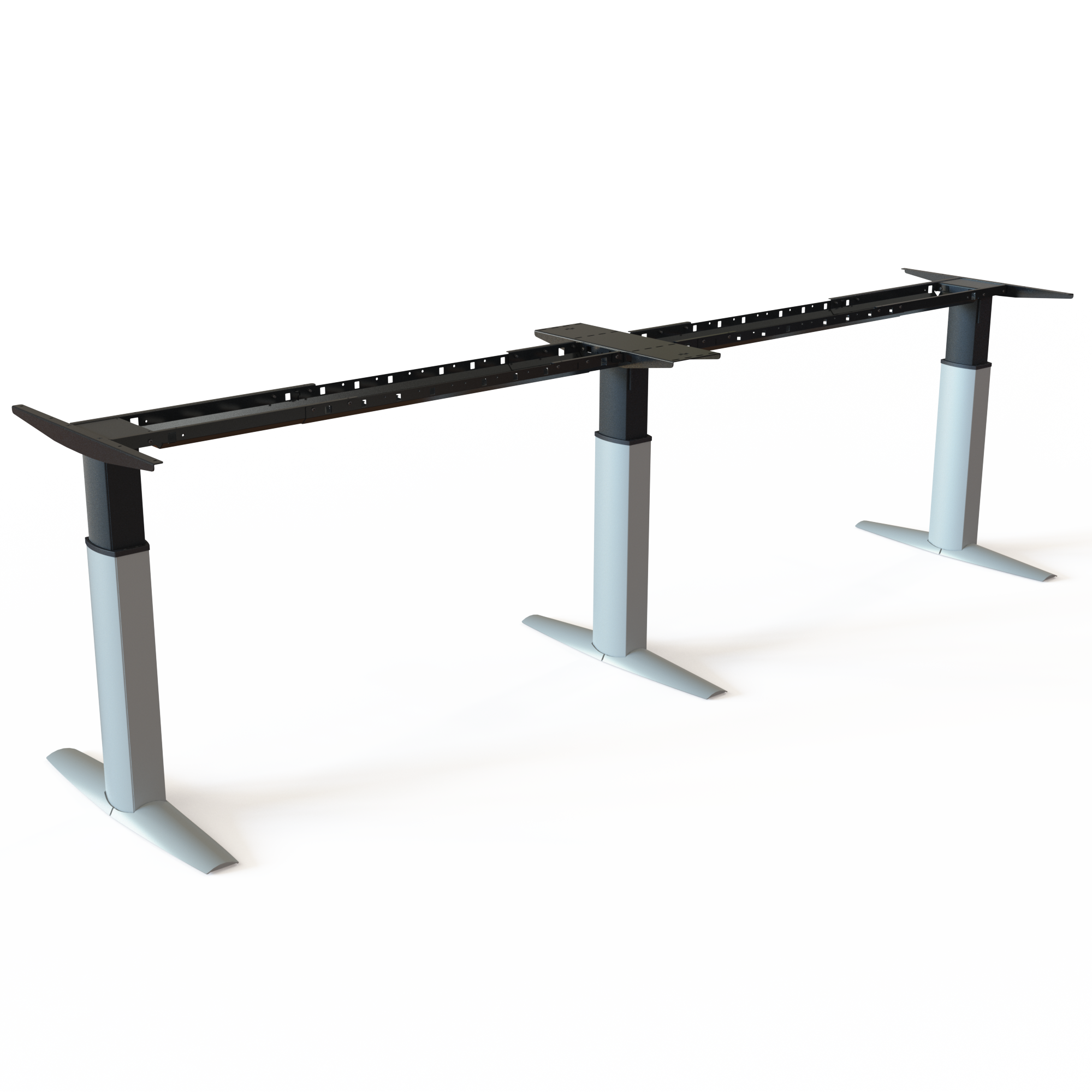 Electric Desk Frame | Width 400 cm | Argent