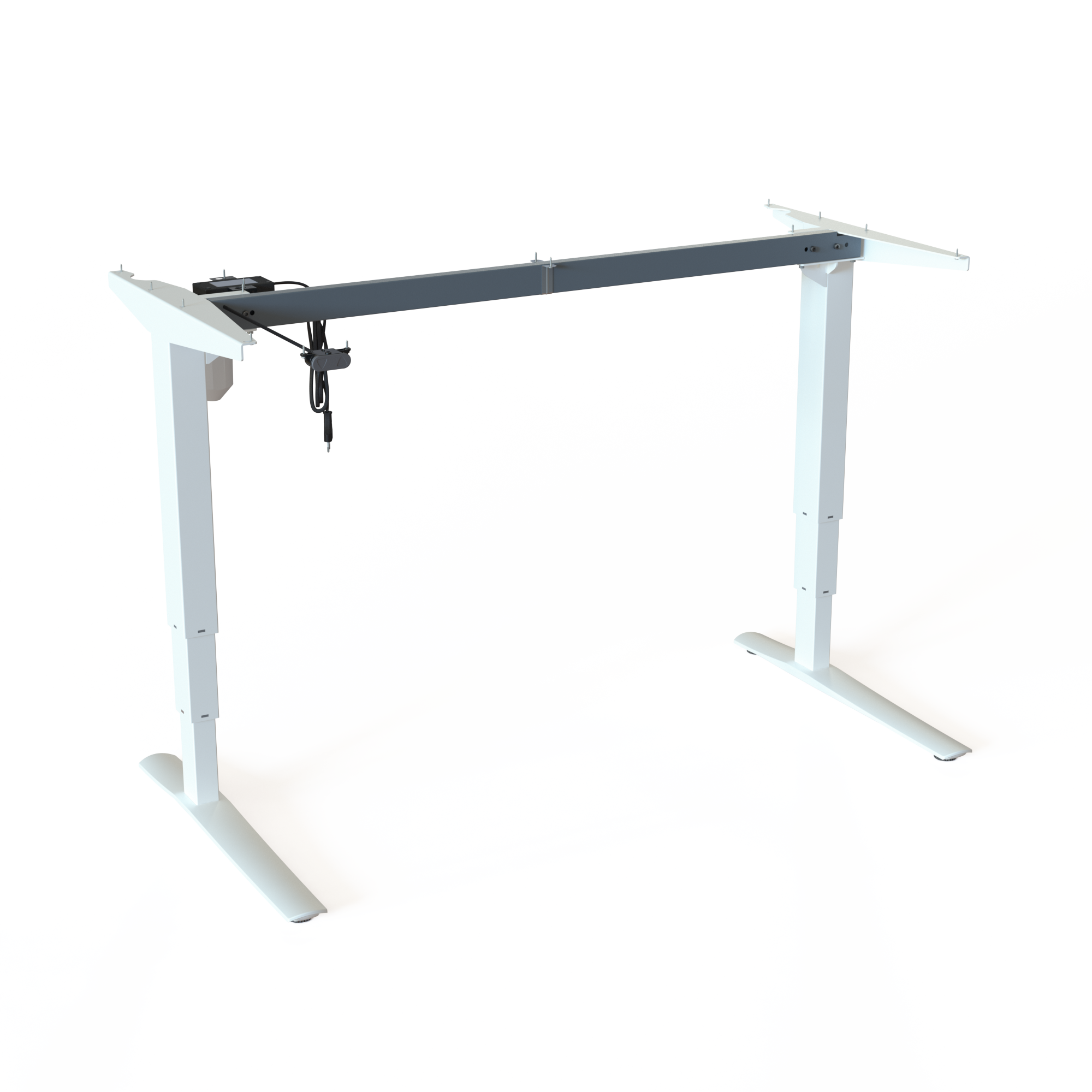 Electric Desk Frame | Width 129 cm | Blanc