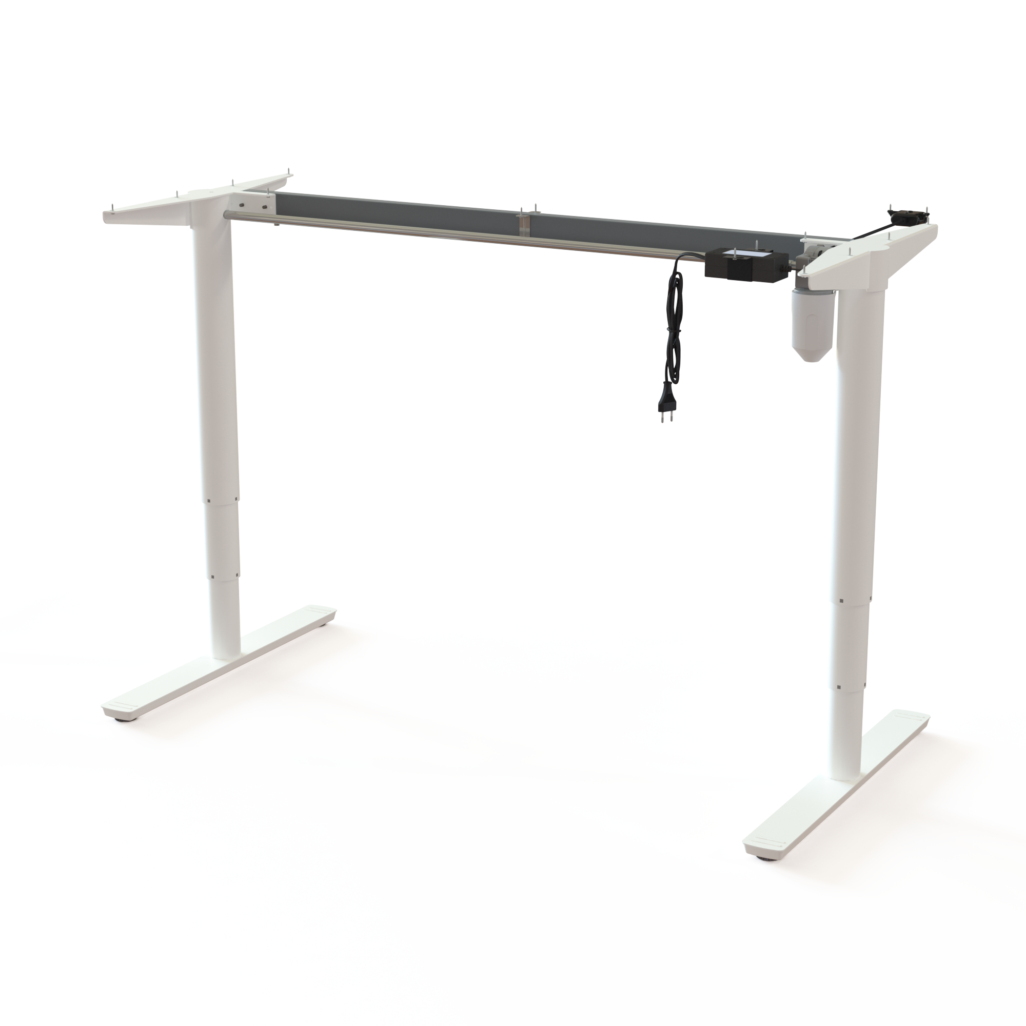 Electric Desk Frame | Width 129 cm | Blanc